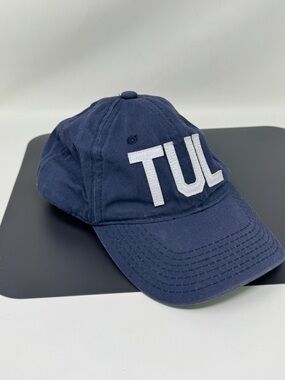 TUL Tulsa International Airport Code Baseball Hat blue And White aviate